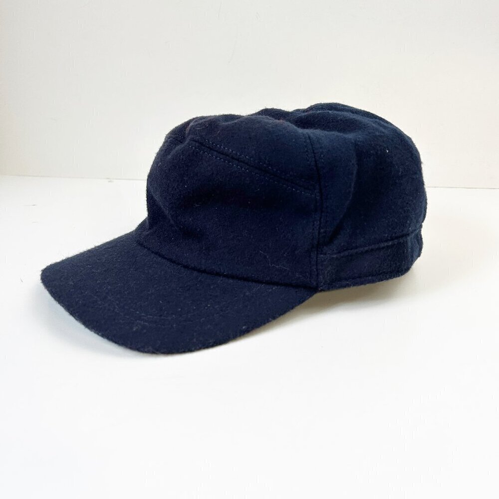 Vintage Broner Hat Insulated Quilted Trapper Wool Blend Cap Outdoor Hunt